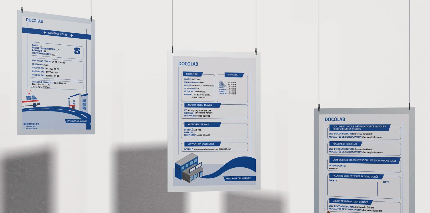 vos affichages obligatoires avec Docolab